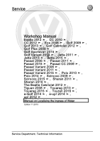 VW General Repair Manual - Manual_on_Localising_the_Ingress_of_Water 